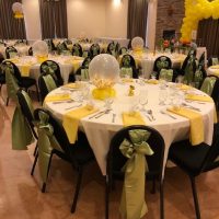 photo of banquet hall reception setup